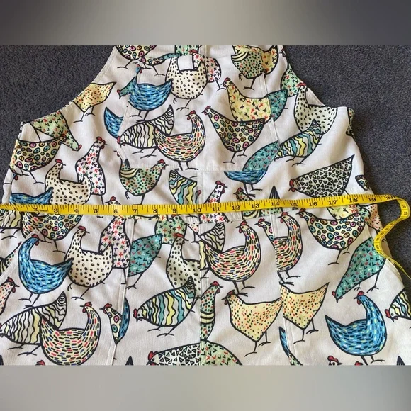 L.A Soul Retro Chicken Print Lightweight Corduroy Overalls - Picture 5 of 11